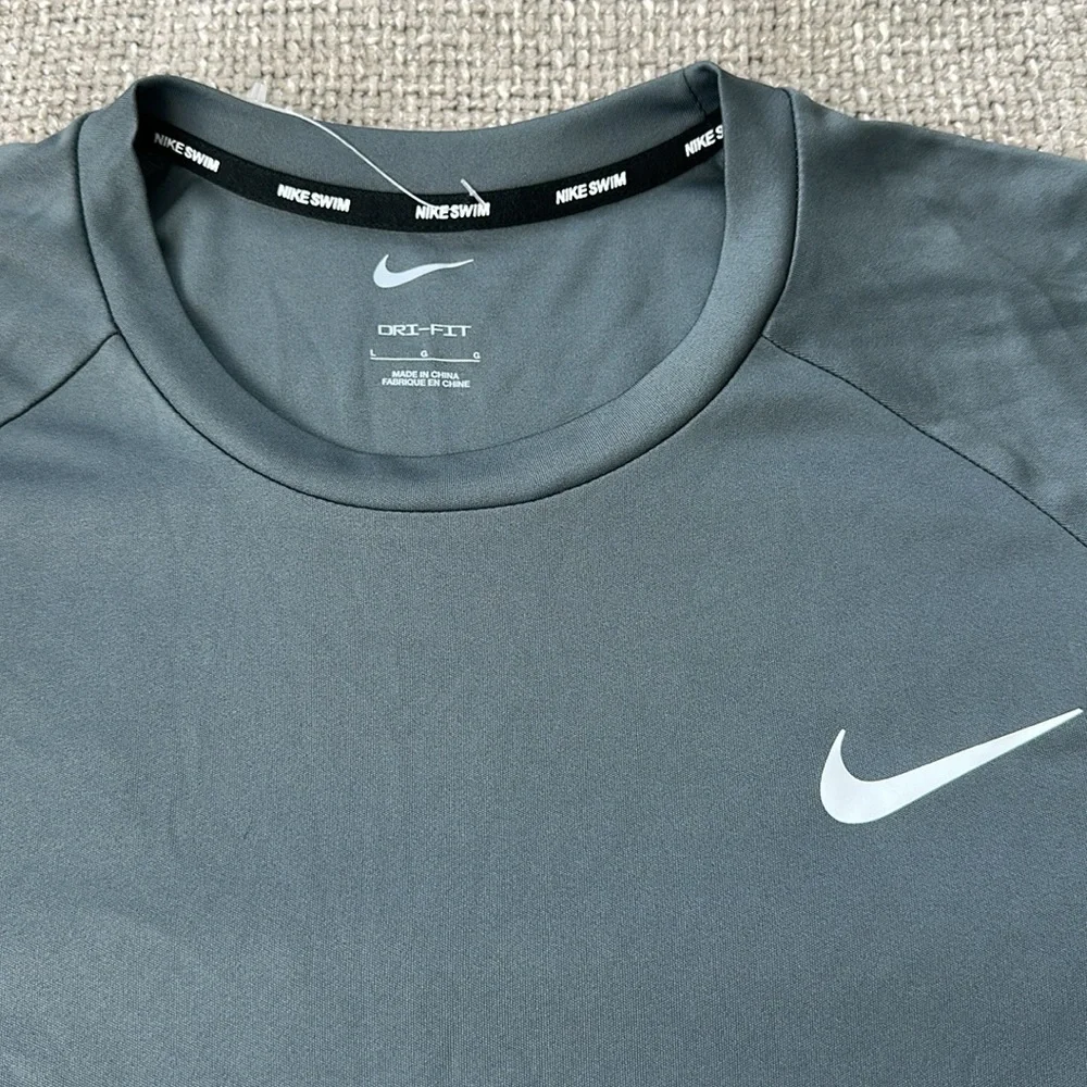 NWT, men’s Nike dry-fit tee, UPF 40+, size L, color: gray - Picture 2 of 4